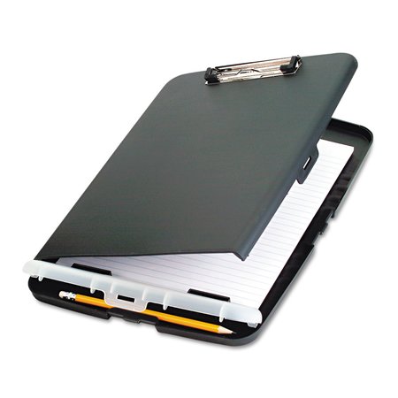 OFFICEMATE Low Profile Storage Clipboard, 1/2" Capacity, Holds 9w x 12h, Charcoal 83303